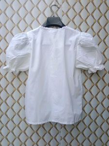 New With Tag Cute Korean Puff Crop Shirt