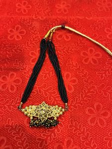 Designer Black Golden Necklace