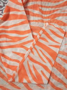 Zebra Print Mesh Top