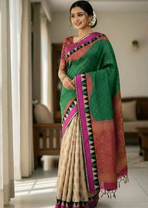 Elegant Green Saree