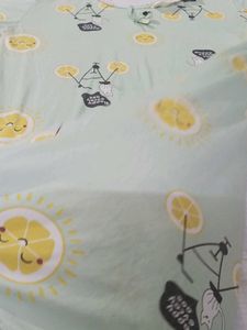 Cute Lemon Print Nighty
