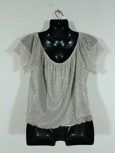 Silver Grey Crop Top For Women&#39;s