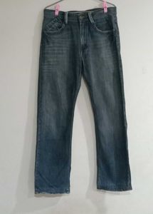 Blue Straight Denim Jeans