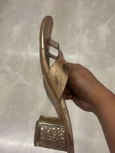 Metro Bronze Thong Sandals