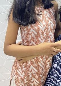 Patterned Brown Dress