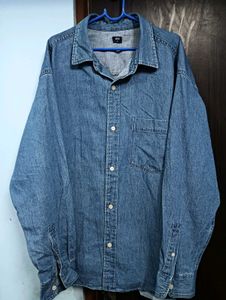 UniqlO Blue Denim Shirt