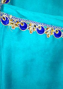 Teal &amp; Blue Saree with Blouse💙💙💙💙