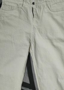 Wide Leg Cream/Light Beige Jeans