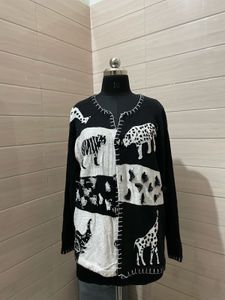Unique Animal Print Cardigan