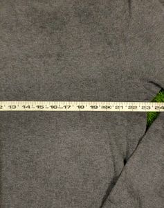 Grey Long Sleeve Woollen Top