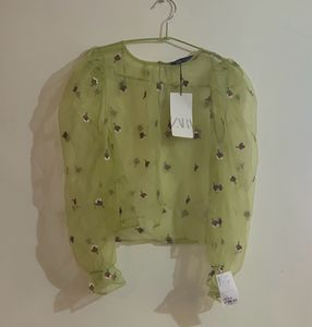 Zara Sheer Top