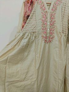 A Line Gathered Kurta Suit Set From Westside
