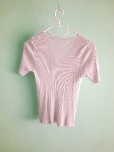 Ribbed V-Neck Top