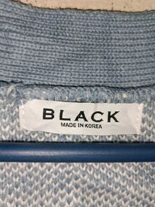 🇰🇷 Oversized Winter Plaid Cardigan Sweater