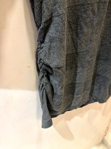 Grey Over Size Cowl Neck Pullover