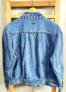 Studded Denim Jacket Size-42