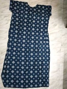 Blue Printed Nighty