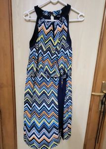 Colorful Chevron Dress Never Used