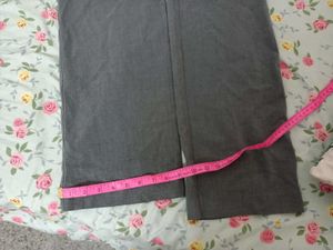 Gray Wide Leg Trousers