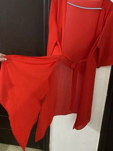 Red Sheer robe size M-L