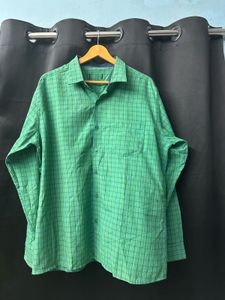 Green Slim Fit Check Shirt