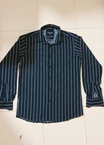 Striped Navy Blue Shirt
