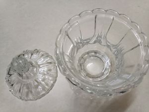 Glassware Chocolate Jar And Fruit Plate