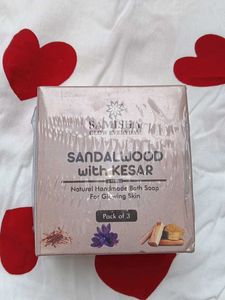 Sandalwood With Kesar Soap(3)🎀(sealed)