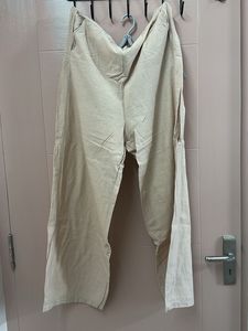 Beige Salwar- Solid