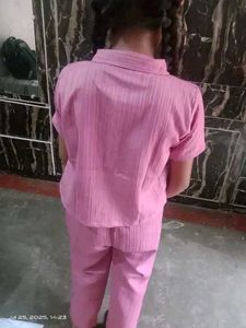 Pink Girls' Pajama Set