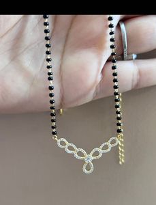 Golden emaoured in Love mangalsutra