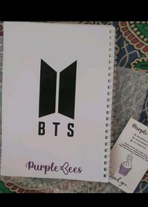 BTS Diary A5 Notebook Unruled 160 Pages