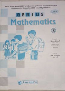 Genius Mathematics 8 - CCE Textbook