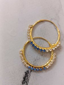 Combo Of Two Pairs Hoop Earrings with Colorful