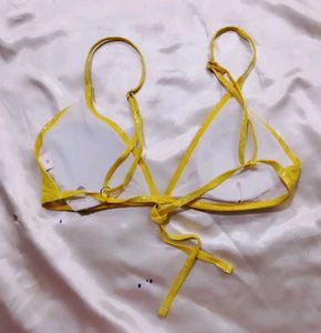 Yellow Shimmer Bikini bra