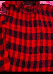 Red Stretchable Hot Top