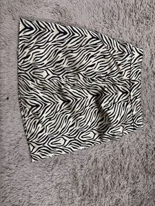 H&M Zebra Print Mini Skirt