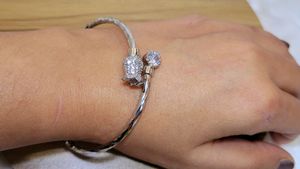 Lotus Shape Bracelet-silver Color