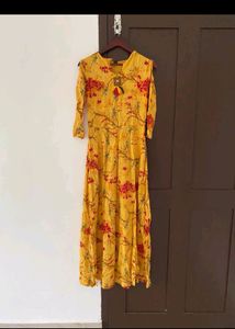Mustard Cold Should Kurti