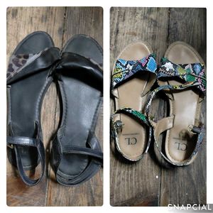 👡 Combo Of Carlton London Open Toe Flats On Sale!