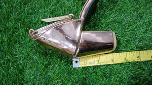 Metallic Rose Gold Block Heels