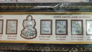 999 Pure Silver Ashtvinayak Frame 24 Inches