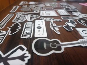 42 Aesthetic Design Laminated Stickers