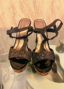Mochi Sparkly Black Heels