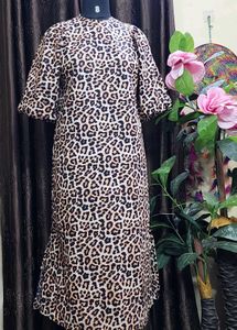Clearance Sale🔥H&amp;M Puff Sleeves Leopard Print Dre