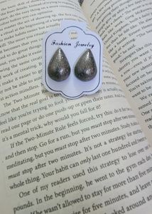 Black Shimmer Studs