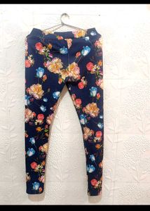 Floral Jeggings For Girls