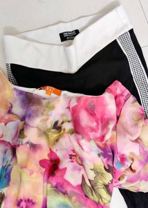 Floral Top & Black Pants Set