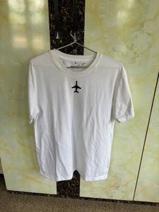 White Airplane Graphic Tee