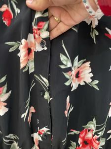 IMPORTED BLACK MIDI DRESS